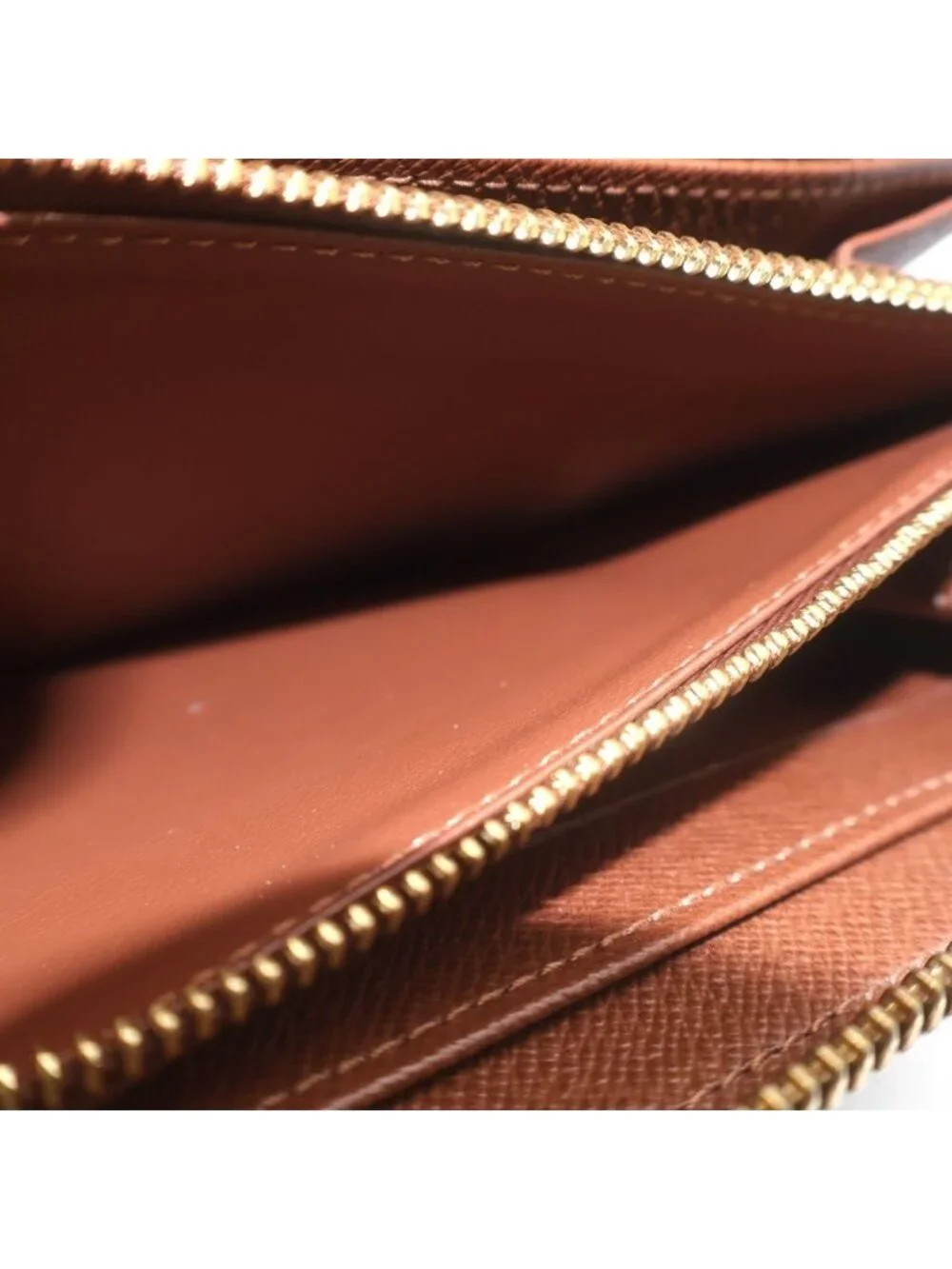 Louis Vuitton Monogram Zippy Wallet Leather Brown